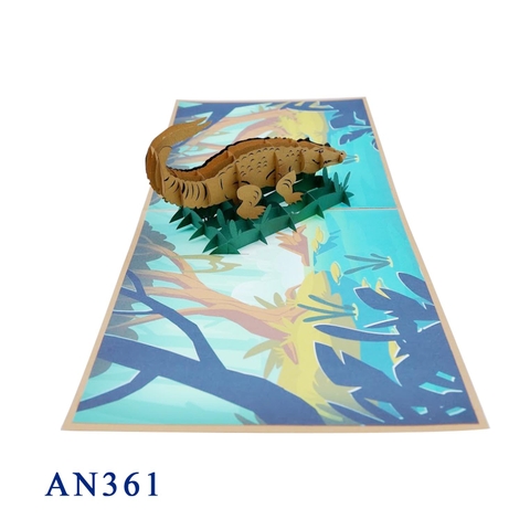 Crocodile Pop Up Card