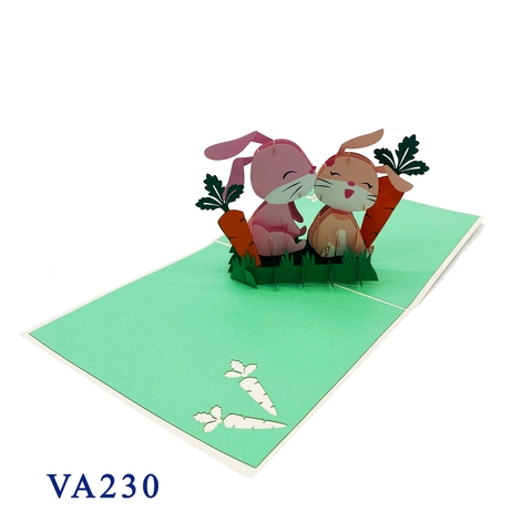 Cute Bunny Pop Up Card