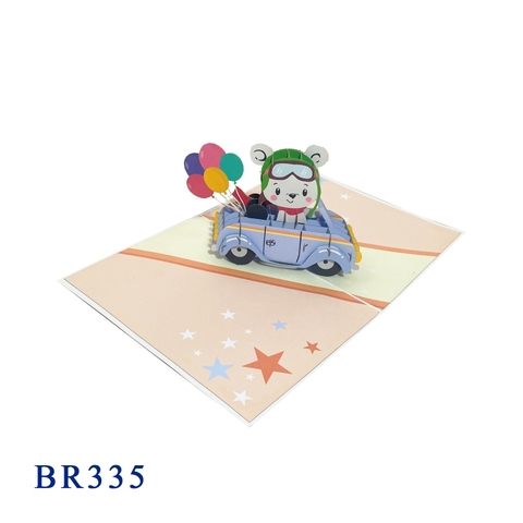 Cute Mouse Happy Birthday Pop Up Card