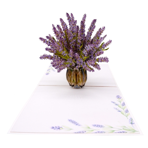 Lavender Bloom Pop-Up Card