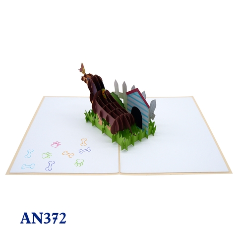 Dachshund Pop Up Card