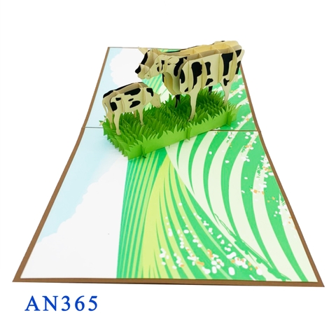 Dairy Cow Pop Up Card