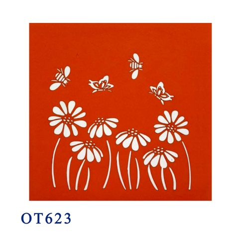 White Daisy Garden Pop Up Card