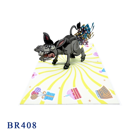 Donkey Birthday Pop-Up Card