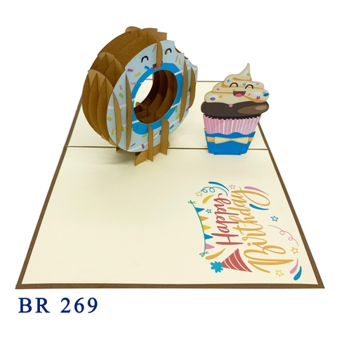 Birthday Donut Pop Up Card