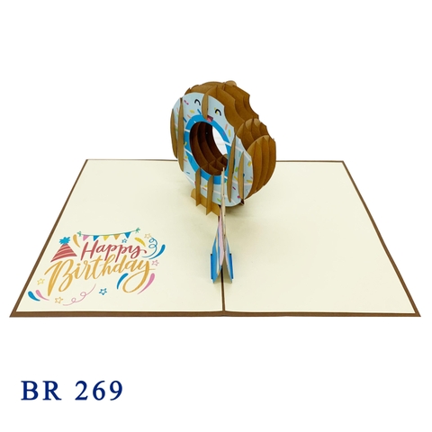 Birthday Donut Pop Up Card