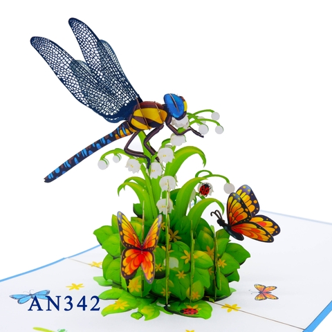 Dragonfly Pop Up Card