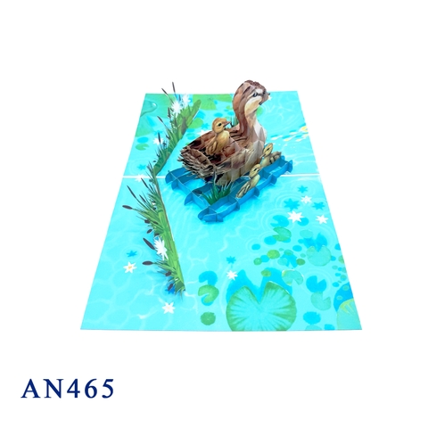 Duck Family Pop Up Card