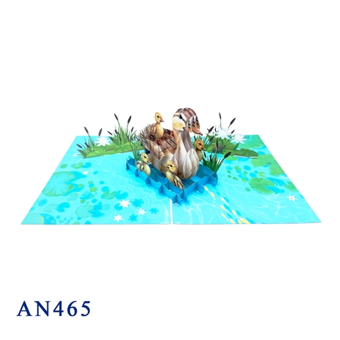 Duck Family Pop Up Card