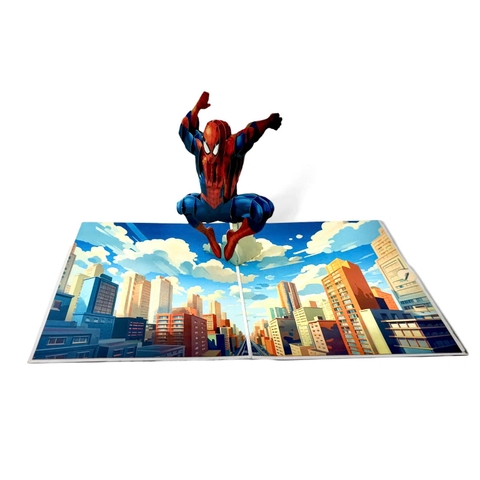 Spiderman Hero Pop Up Greeting Card
