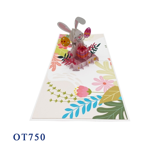 Easter Bunny Egg Pop Up Card