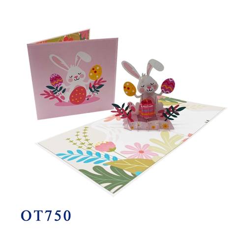 Easter Bunny Egg Pop Up Card