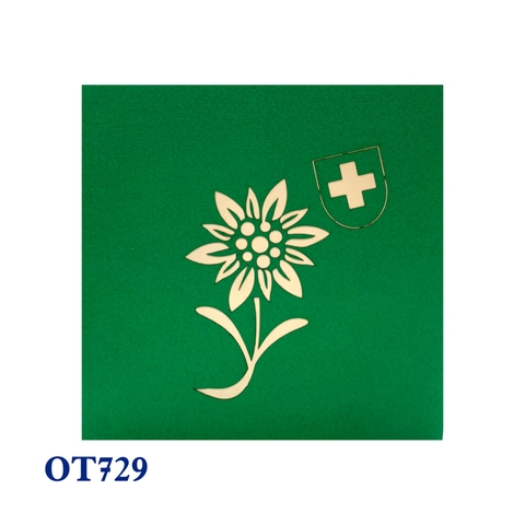 Edelweiss Pot Pop Up Card