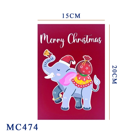 Christmas Elephant Pop-Up Card
