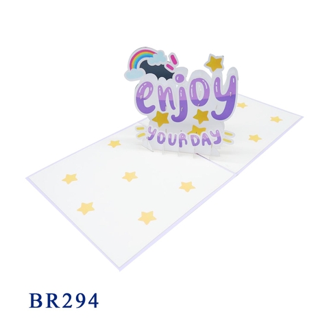 Enjoy Your Day Pop Up Card