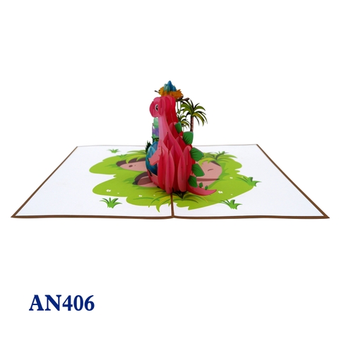 Family Dinosaur Pop Up Card