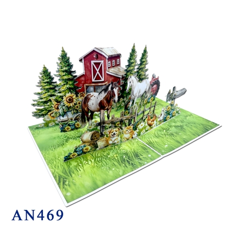 Farm Life Pop-Up Card – Celebrate Nature and Animals