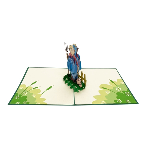 Farmer Pop Up Card