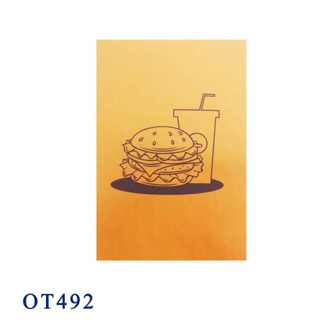 Hamburger Pop Up Card