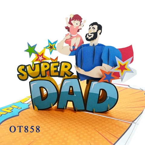 Super Dad Pop Up Card