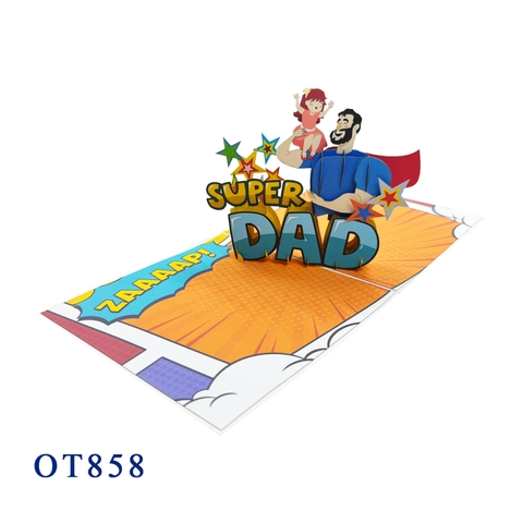 Super Dad Pop Up Card