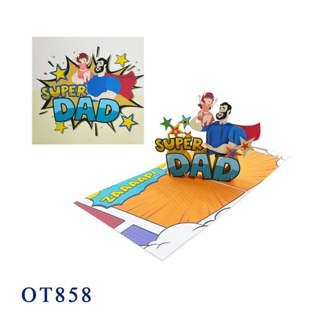 Super Dad Pop Up Card