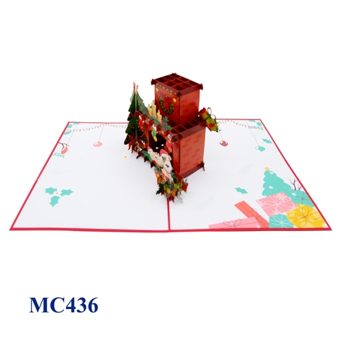 Fireplace Pop Up Card