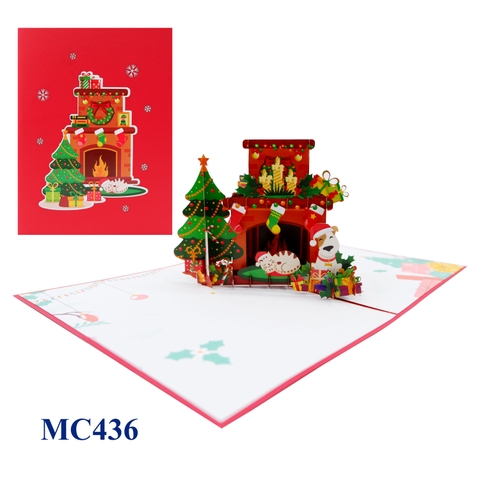 Fireplace Pop Up Card
