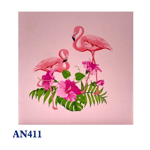 Flamingos Pop Up Card