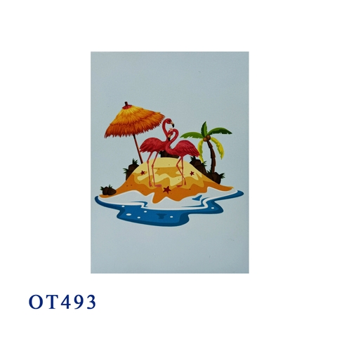 Flamingos on the Beach – 3D Pop-up Card 🦩