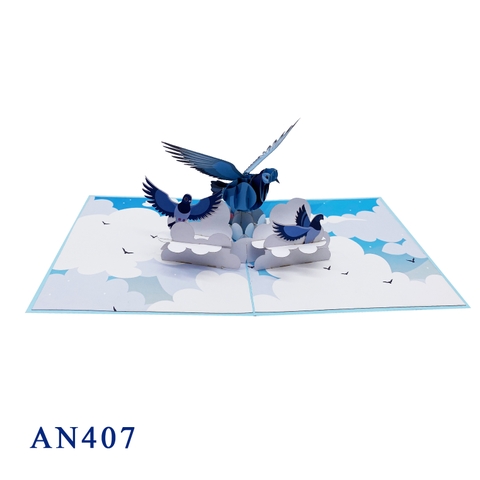 Flock Of Birds Pop Up Card