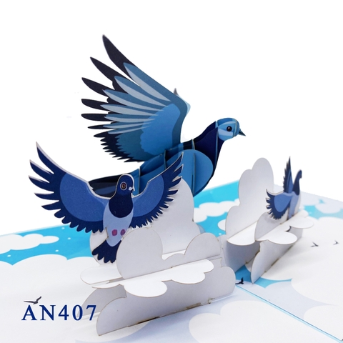 Flock Of Birds Pop Up Card