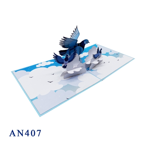 Flock Of Birds Pop Up Card
