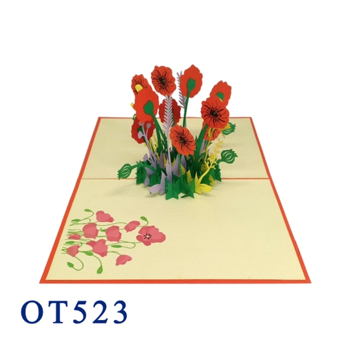Poppy Pop Up 3D Card