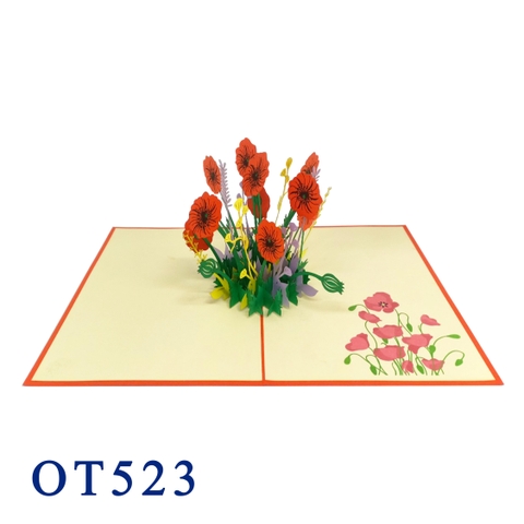 Poppy Pop Up 3D Card
