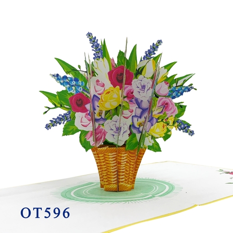 Flower Basket Pop Up Card