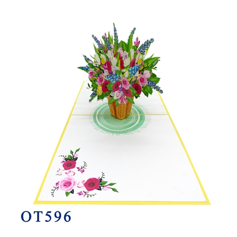 Flower Basket Pop Up Card