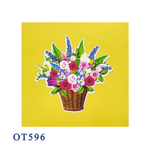 Flower Basket Pop Up Card