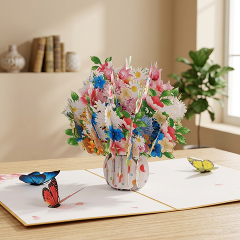 Flower Bouquet Pop-Up Card