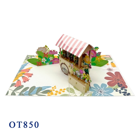 Flowers Shop Pop Up Greeting Card
