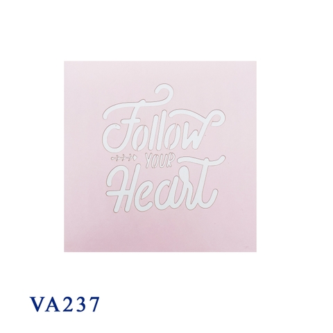 Follow Your Heart Pop Up Card