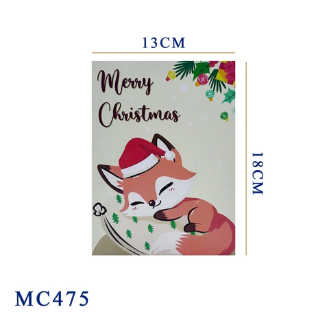 Christmas Fox Pop-Up Card