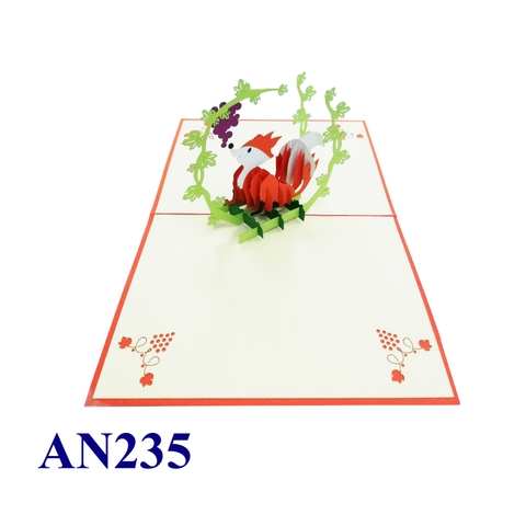 Fox Pop Up Card