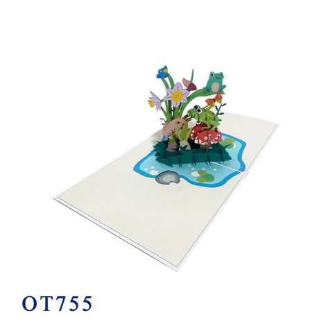 Frogs Pop Up Card