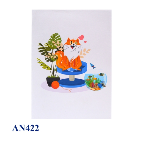 Funny Cat Pop Up Card