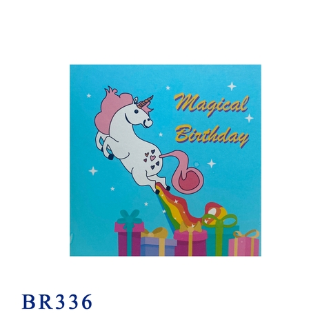Funny Unicorn Happy Birthday Pop Up Card