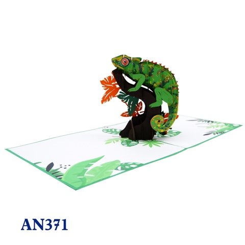 Chameleon Pop Up Card