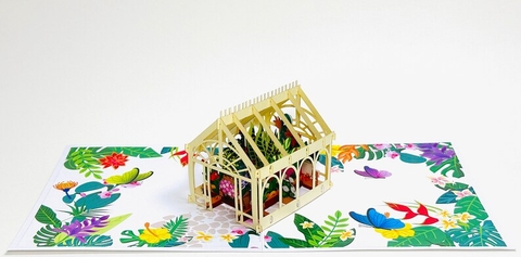 Greenhouse Pop Up Card