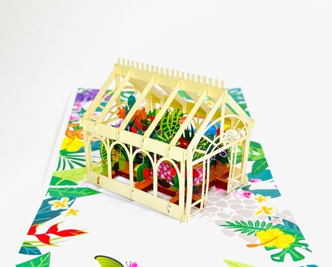 Greenhouse Pop Up Card