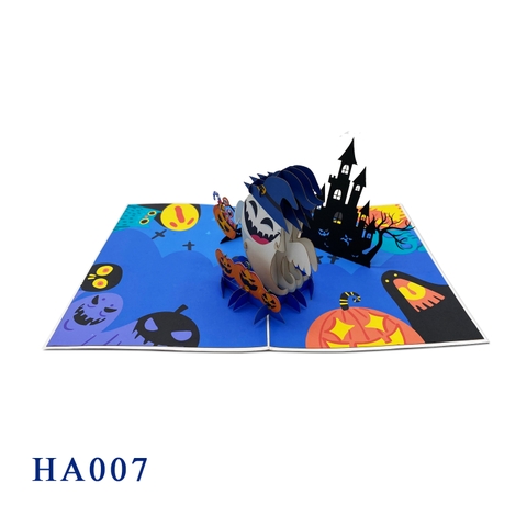 Ghost Halloween Pop Up Card